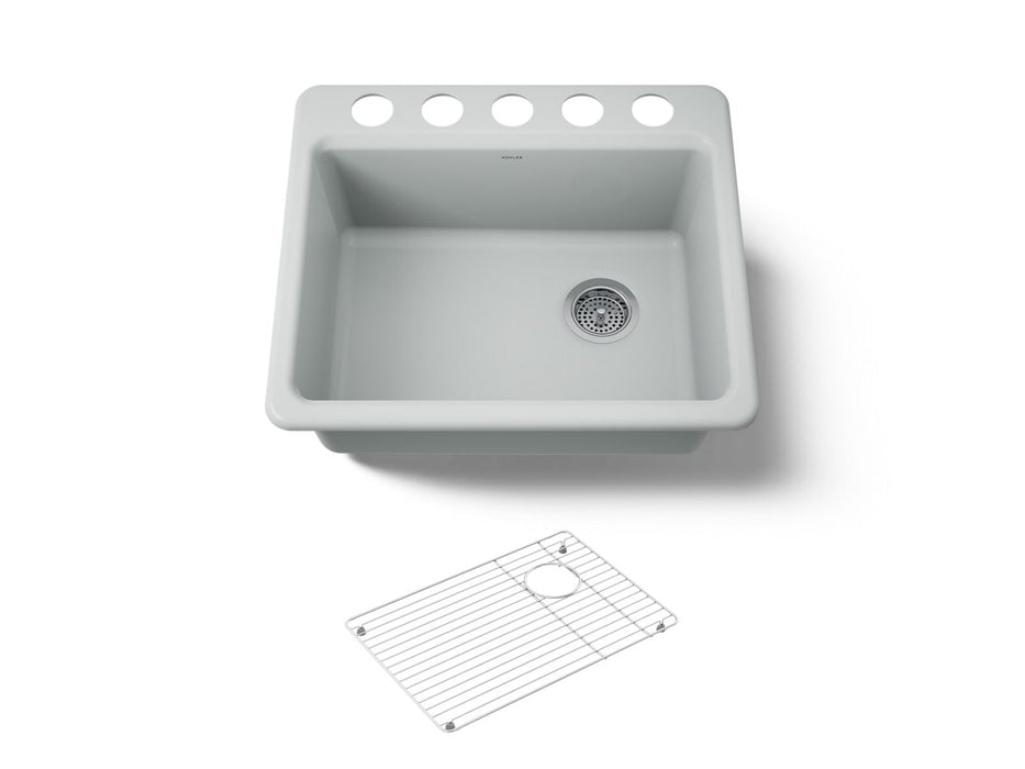 KOHLER K-5872-5UA1 Riverby 25" undermount single-bowl kitchen sink