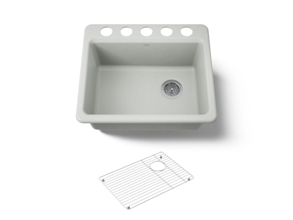 KOHLER K-5872-5UA1 Riverby 25" undermount single-bowl kitchen sink