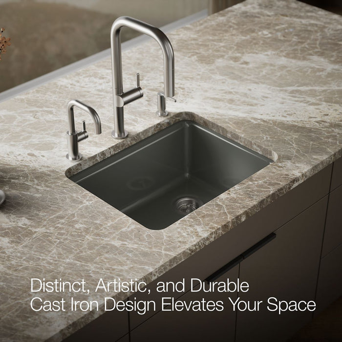 KOHLER K-5872-5UPC Riverby 25" undermount single-bowl workstation kitchen sink