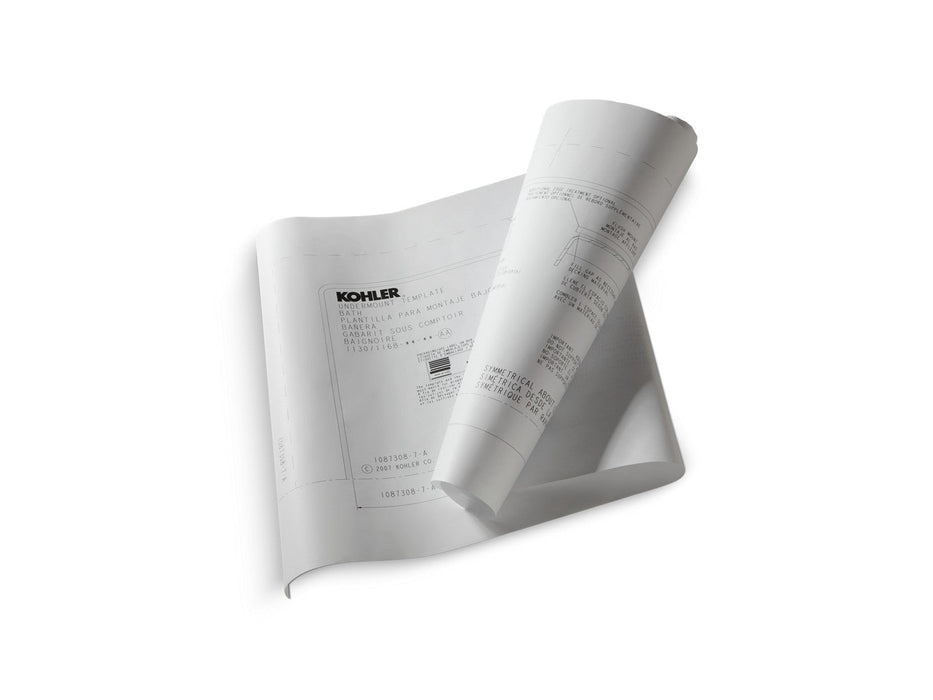KOHLER K-589-NA Purist Undermount installation kit for use with Purist baths and whirlpools, default title