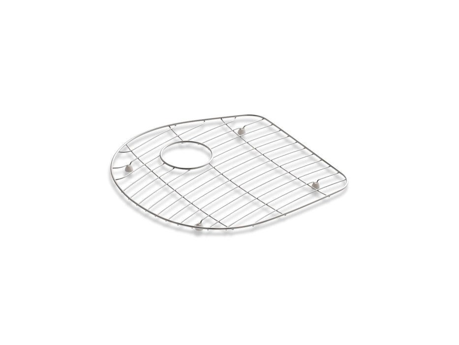 KOHLER K-6070 Stainless steel sink rack, 16-3/8" x 16-5/16" for left-hand bowl of K-6498 Iron/Tones Smart Divide kitchen sink