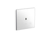 KOHLER K-61TB10U50-0WH Mach Flex Glass Faceplate for Concealed Touchless Toilet Flushometer, Dual-flush (1.1 / 1.6 GPF)