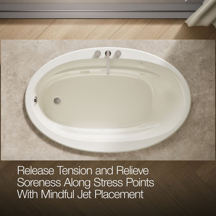 KOHLER K-6347 Sunward 66" x 42" drop-in whirlpool
