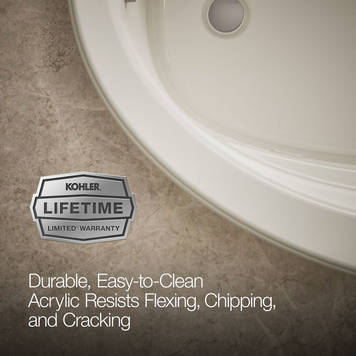 KOHLER K-6347 Sunward 66" x 42" drop-in whirlpool
