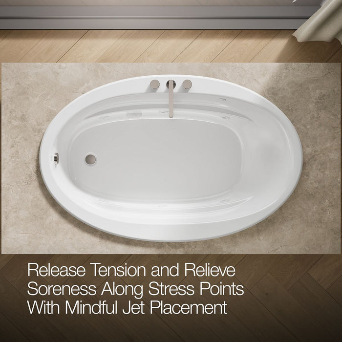 KOHLER K-6347 Sunward 66" x 42" drop-in whirlpool