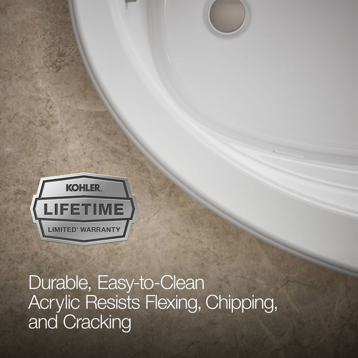KOHLER K-6347 Sunward 66" x 42" drop-in whirlpool