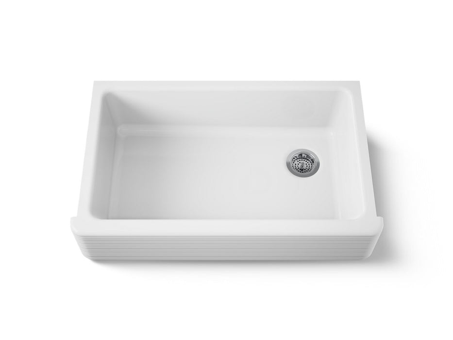KOHLER K-6351-0 Hayridge Whitehaven K-6351 Whitehaven 35-11/16" Undermount Single-bowl Farmhouse Kitchen Sink