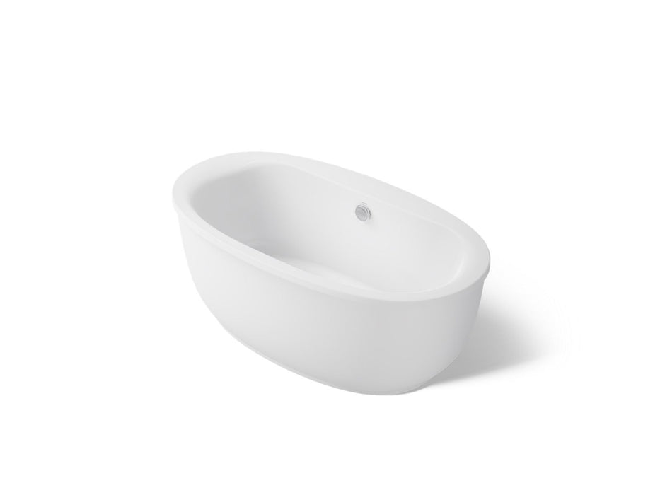 KOHLER K-6369-0 K-6369 Sunstruck 65-1/2" x 35-1/2" Freestanding Bath with Fluted Shroud