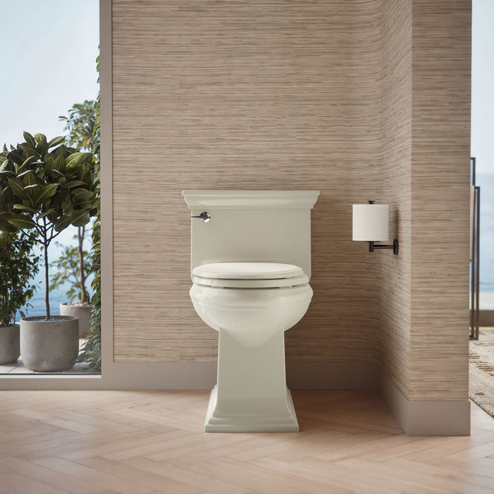 KOHLER K-6428 Memoirs Stately One-piece compact elongated toilet with skirted trapway, 1.28 gpf
