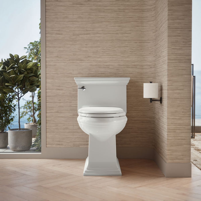 KOHLER K-6428 Memoirs Stately One-piece compact elongated toilet with skirted trapway, 1.28 gpf