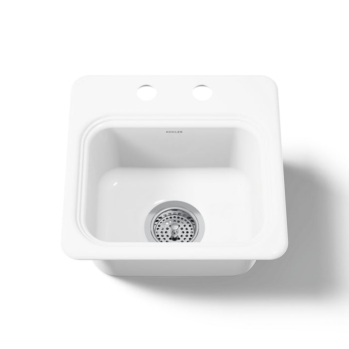 KOHLER K-6579-2 Northland 15" top-mount single-bowl bar sink