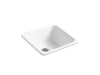 KOHLER Iron/Tones 21" top-/undermount single-bowl bar sink