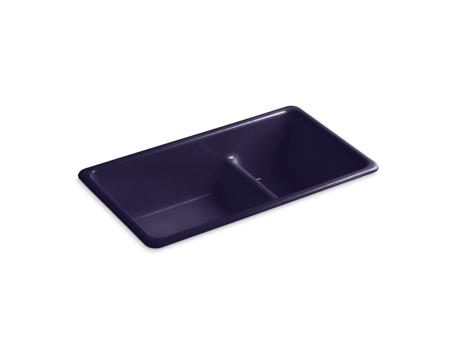 KOHLER K-6625 Iron/Tones Smart Divide 33" top-/undermount double-bowl kitchen sink