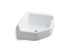 KOHLER K-6710-0 K-6710 Whitby Floor-mount Corner Service Sink, white