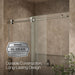 KOHLER K-701694-L Composed 62" H sliding bath door with 3/8"-thick glass, anodized brushed nickel - view 5