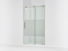 KOHLER K-701695-G81 Composed 78" H sliding shower door with 3/8"-thick glass, anodized brushed nickel