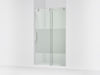 KOHLER K-701695-G81 Composed 78" H sliding shower door with 3/8"-thick glass, bright polished silver