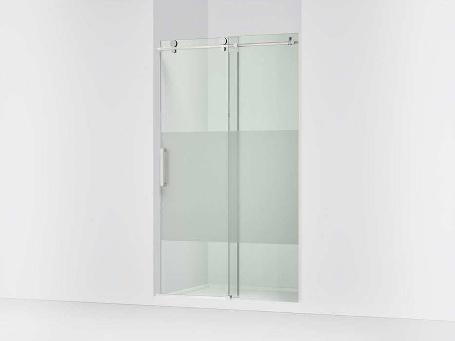 KOHLER K-701695-G81 Composed 78" H sliding shower door with 3/8"-thick glass, bright polished silver