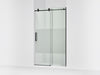 KOHLER K-701695-G81 Composed 78" H sliding shower door with 3/8"-thick glass, matte black
