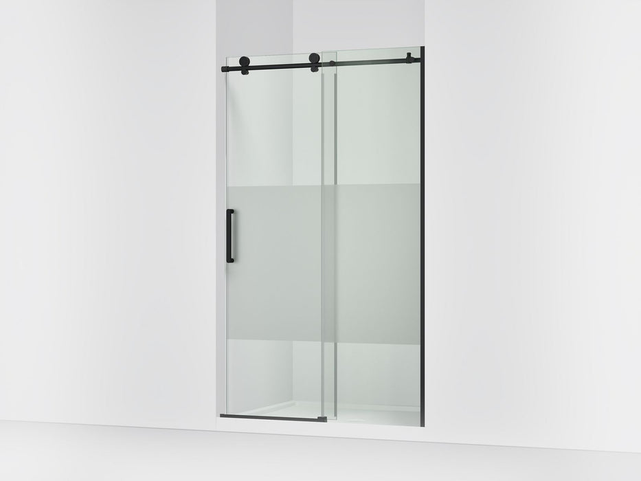 KOHLER K-701695-G81 Composed 78" H sliding shower door with 3/8"-thick glass, matte black