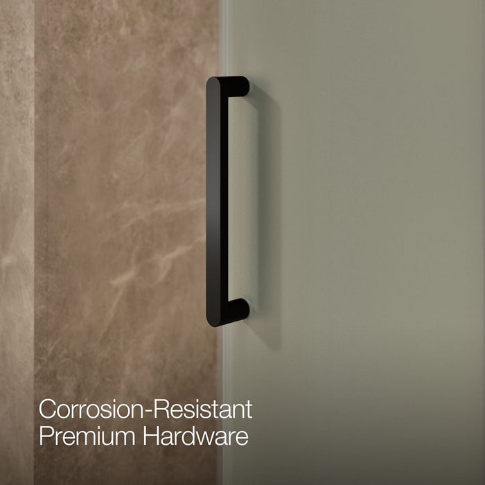 KOHLER K-701695-G81 Composed 78" H sliding shower door with 3/8"-thick glass, matte black - view 5