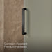 KOHLER K-701695-G81 Composed 78" H sliding shower door with 3/8"-thick glass, matte black - view 5