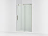 KOHLER K-701695-L Composed Sliding shower door, 78" H x 44-1/8 - 47-7/8" W, with 3/8" thick Crystal Clear glass, anodized...