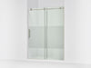 KOHLER K-701696-G81 Composed 78" sliding shower door with 3/8"-thick glass, anodized brushed nickel