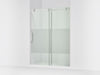 KOHLER K-701696-G81 Composed 78" sliding shower door with 3/8"-thick glass, bright polished silver