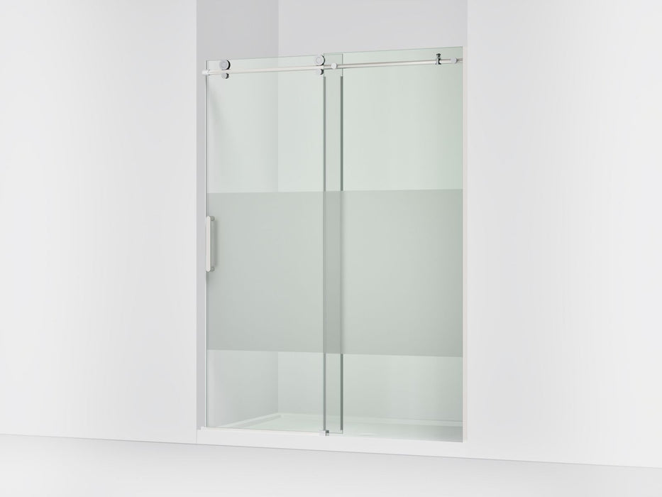 KOHLER K-701696-G81 Composed 78" sliding shower door with 3/8"-thick glass, bright polished silver