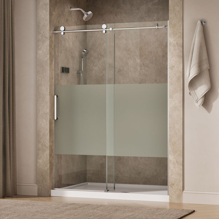 KOHLER K-701696-G81 Composed 78" sliding shower door with 3/8"-thick glass, bright polished silver - view 5