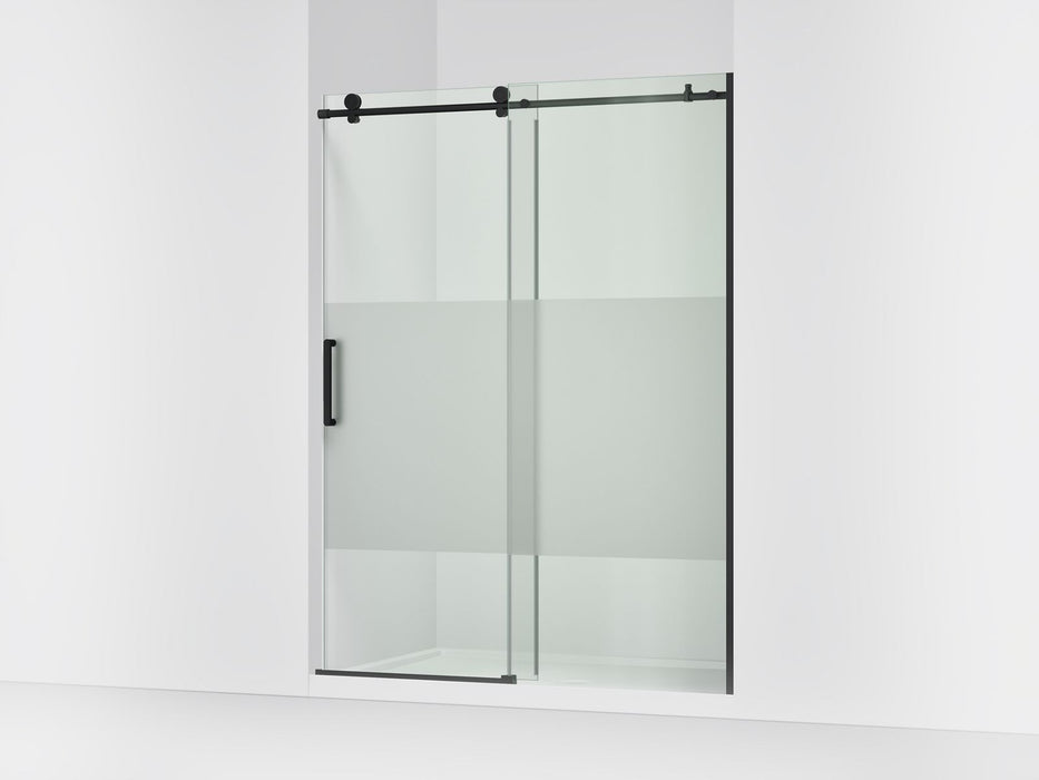 KOHLER K-701696-G81 Composed 78" sliding shower door with 3/8"-thick glass, matte black