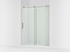 KOHLER K-701696-L Composed Sliding shower door, 78" H x 56-1/8 - 59-7/8" W, with 3/8" thick Crystal Clear glass, anodized...