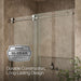 KOHLER K-701696-L Composed Sliding shower door, 78" H x 56-1/8 - 59-7/8" W, with 3/8" thick Crystal Clear glass, anodized...