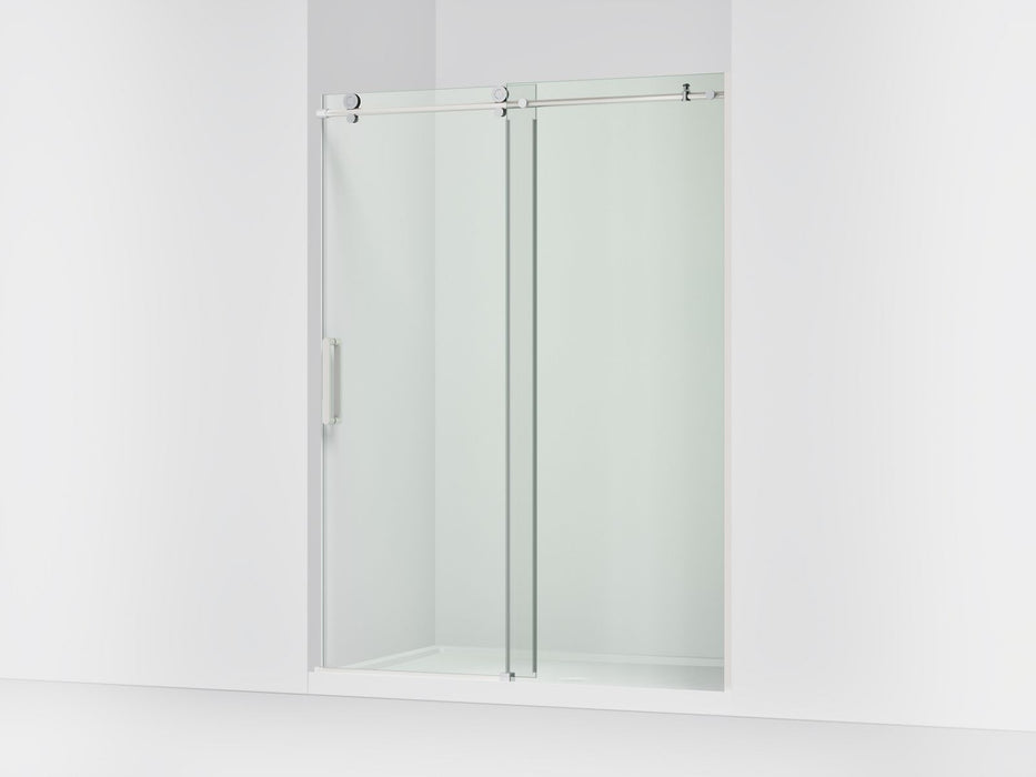 KOHLER K-701696-L Composed Sliding shower door, 78" H x 56-1/8 - 59-7/8" W, with 3/8" thick Crystal Clear glass, bright...