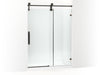 KOHLER K-701725-10L Artifacts 80-7/8" H sliding shower door with 3/8"-thick glass, oil rubbed bronze