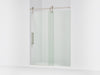 KOHLER K-701725-10L Artifacts 80-7/8" H sliding shower door with 3/8"-thick glass, vibrant brushed nickel