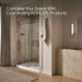 KOHLER K-701725-10L Artifacts 80-7/8" H sliding shower door with 3/8"-thick glass, vibrant brushed nickel - view 5