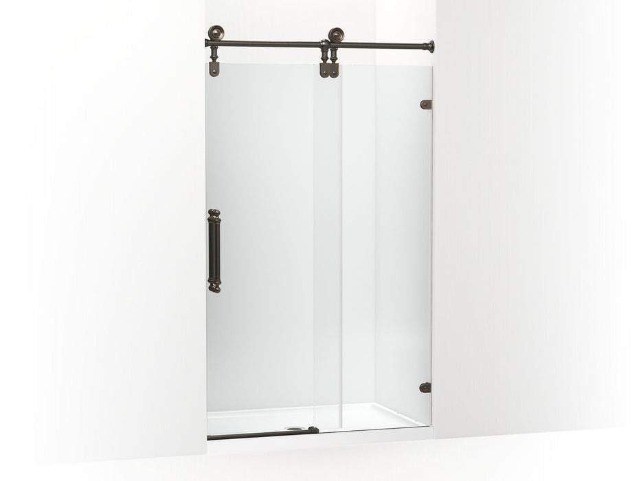 KOHLER K-701727-10L Artifacts 80-7/8" H sliding shower door with 3/8"-thick glass, oil rubbed bronze