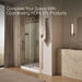 KOHLER K-701727-10L Artifacts 80-7/8" H sliding shower door with 3/8"-thick glass, vibrant brushed nickel - view 5