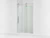 KOHLER K-701727-10L Artifacts 80-7/8" H sliding shower door with 3/8"-thick glass, vibrant polished nickel
