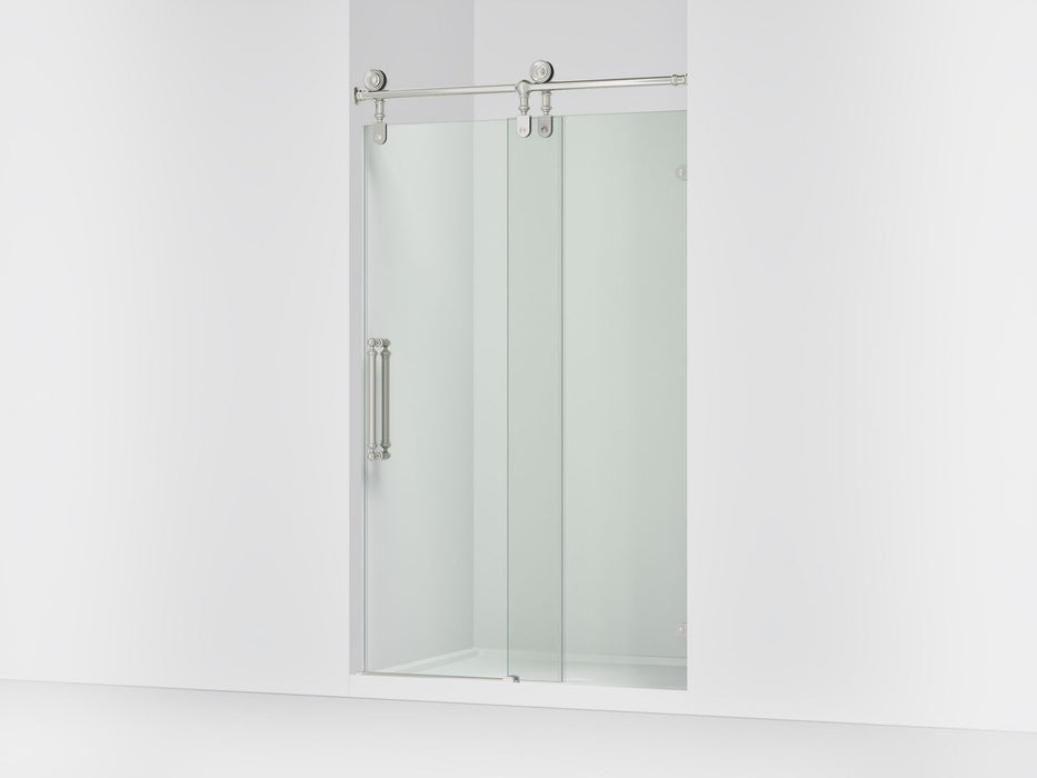 KOHLER K-701727-10L Artifacts 80-7/8" H sliding shower door with 3/8"-thick glass, vibrant polished nickel