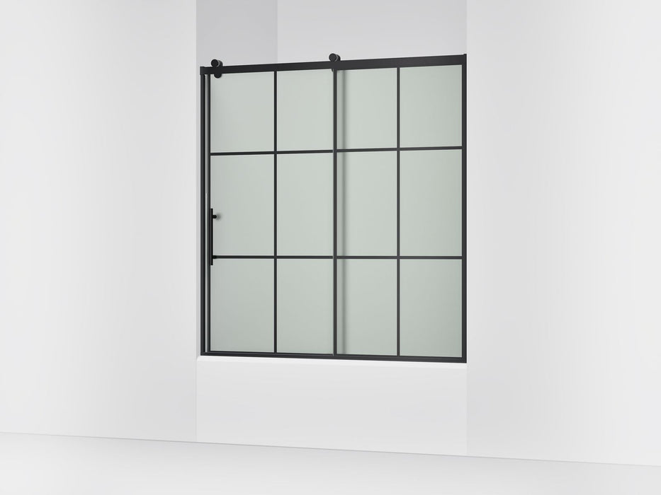 KOHLER K-702253-10G80 Rely 62-1/2" H sliding bath door with 3/8"-thick glass