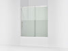 KOHLER K-702253-10G81 Rely 62-1/2" H sliding bath door with 3/8"-thick glass, bright polished silver