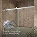 KOHLER K-702253-10G81 Rely 62-1/2" H sliding bath door with 3/8"-thick glass, bright polished silver - view 5