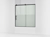 KOHLER K-702253-10G81 Rely 62-1/2" H sliding bath door with 3/8"-thick glass, matte black