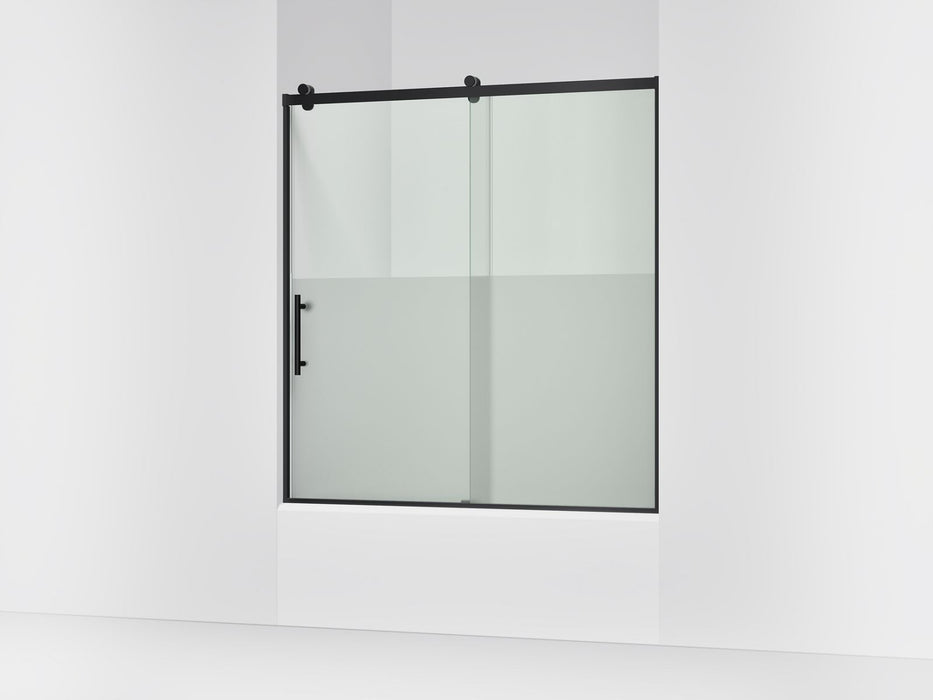 KOHLER K-702253-10G81 Rely 62-1/2" H sliding bath door with 3/8"-thick glass, matte black