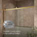 KOHLER K-702253-10G81 Rely 62-1/2" H sliding bath door with 3/8"-thick glass, vibrant brushed moderne brass - view 5