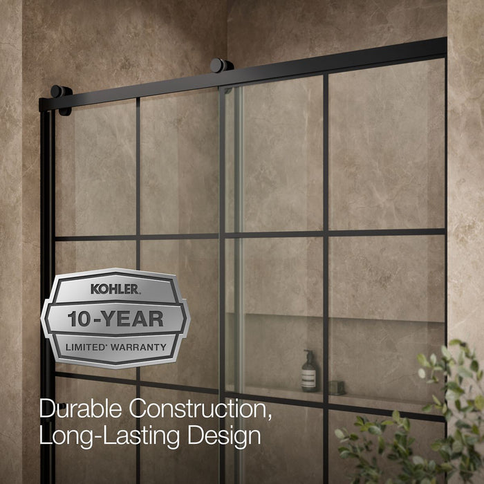 KOHLER K-702256-10G79 Rely 77" H sliding shower door with 3/8"-thick glass