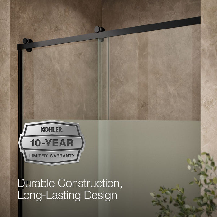 KOHLER K-702256-10G81 Rely 77" H sliding shower door with 3/8"-thick glass